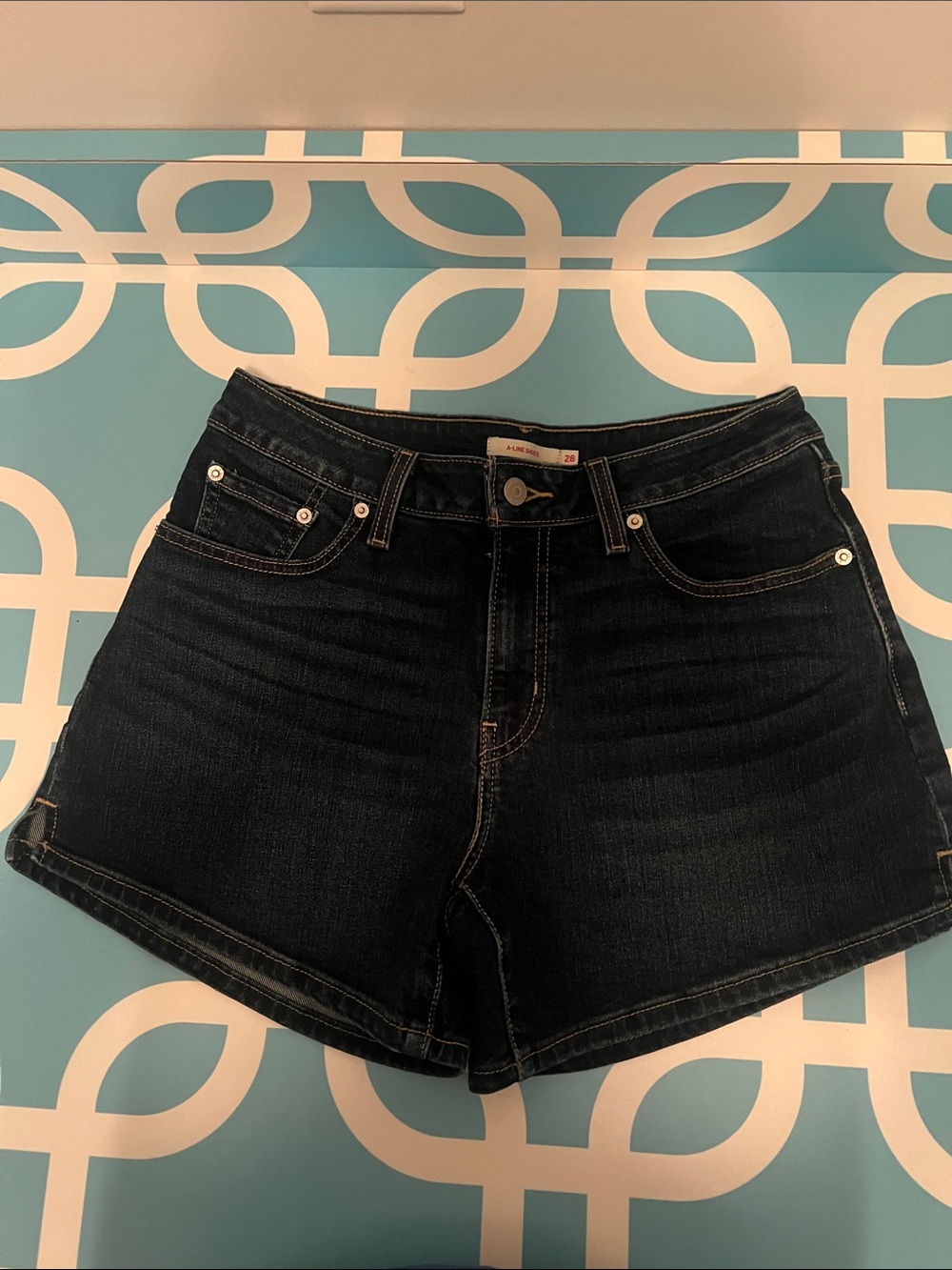 Levi's Dark Indigo Denim Shorts